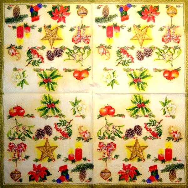 021 Christmas Flowers - 3-ply - Ambiente